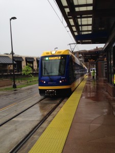 The Green line opens on a gray day. Photo by Michelle Beaulieu.