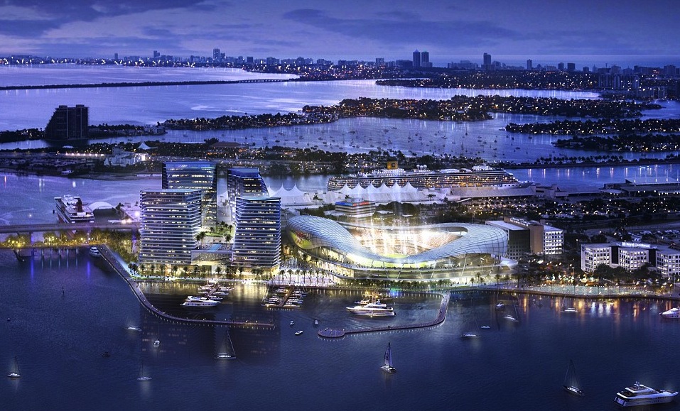 Rendering of David Beckham's proposed stadium in Miami. Via Visual House.