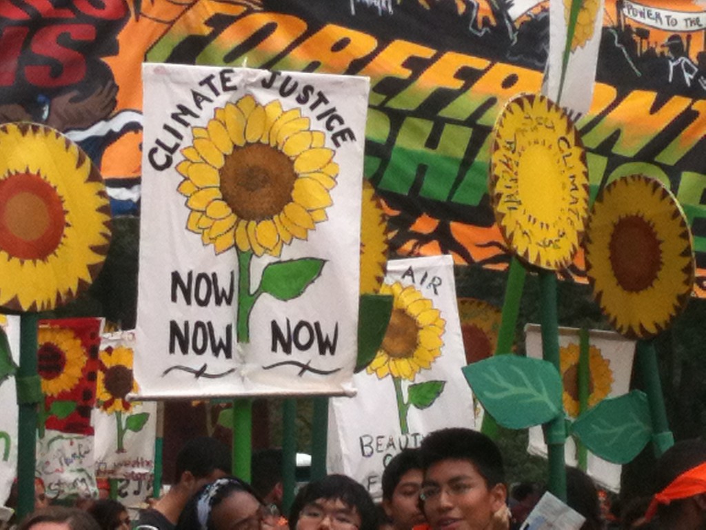 The People's Climate March took the streets of Manhattan last Sunday, as the city's largest display of protest against global warming to-date.